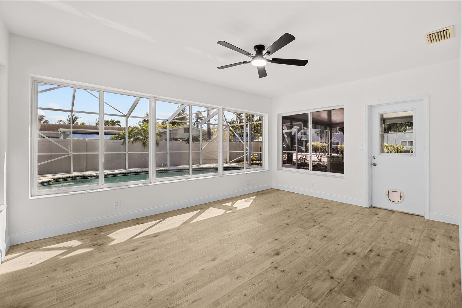 Sunroom after renovation