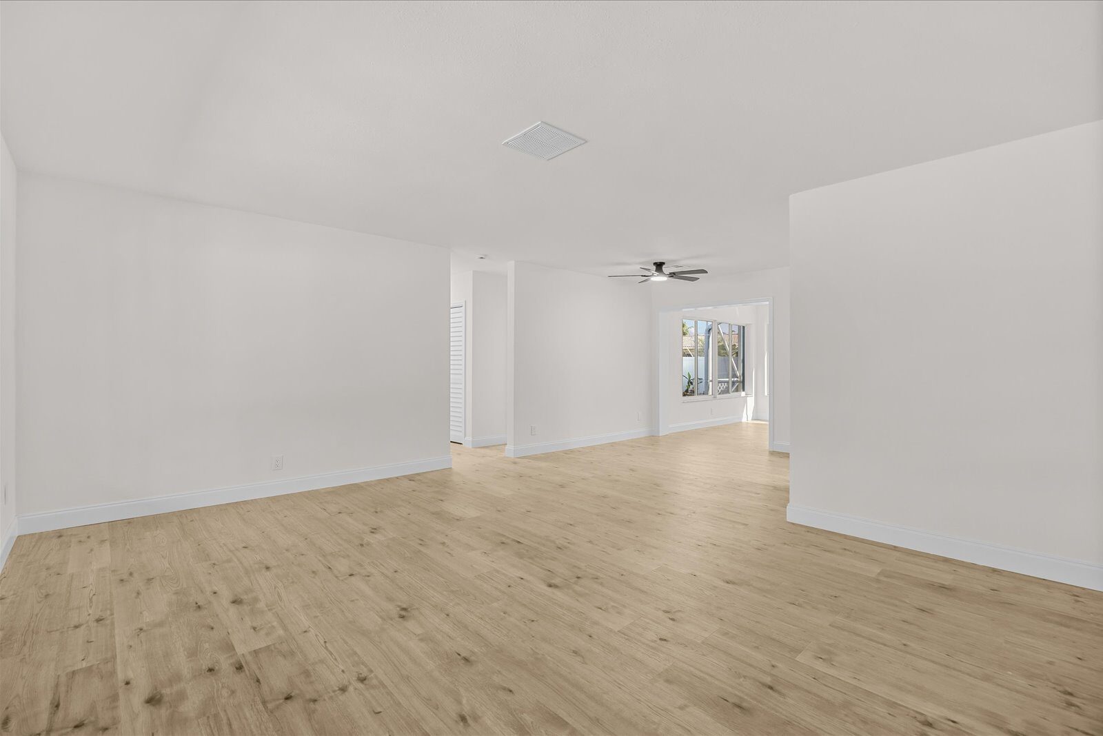 Living area after renovation
