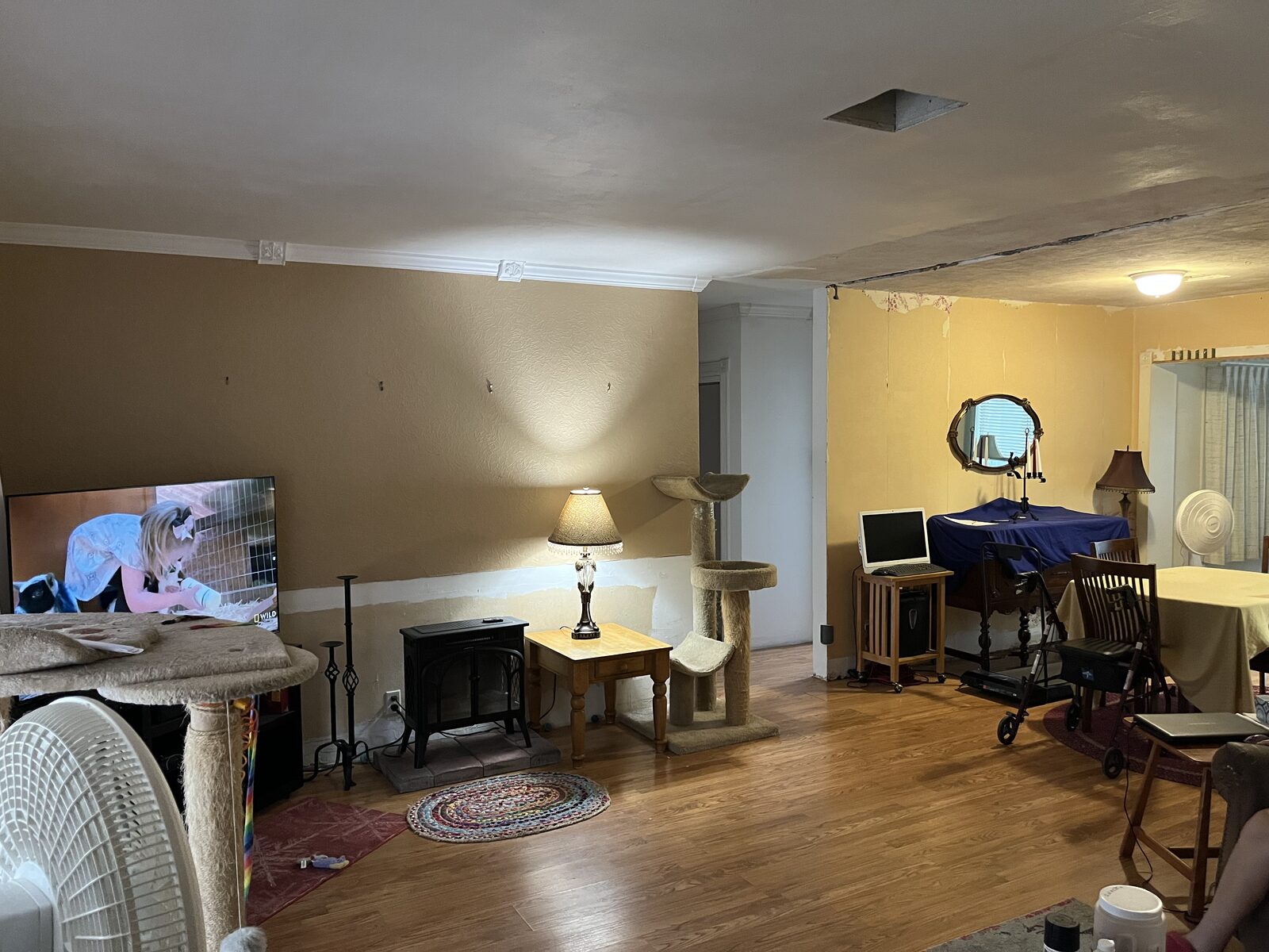 Living area before renovation